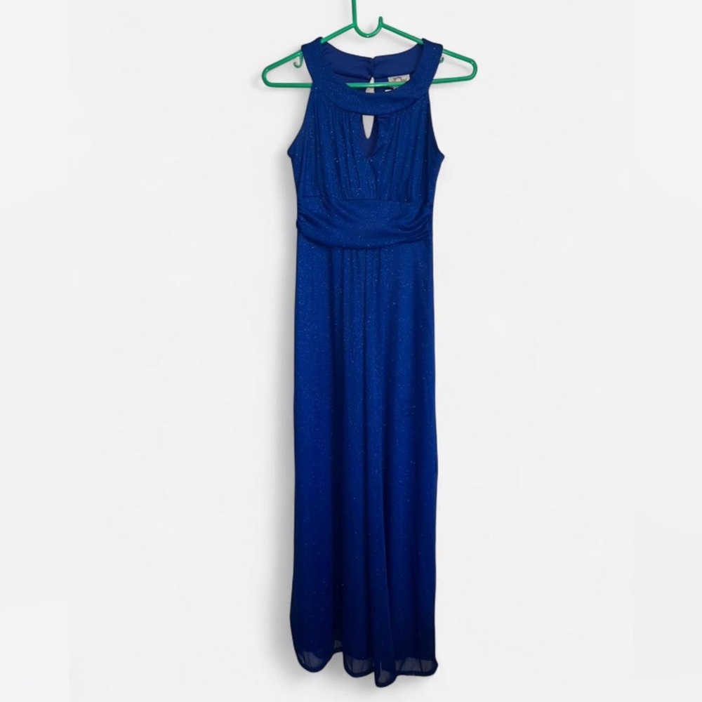 Sweet Storm Royal Blue Glitter Maxi Y2K Dress Size S